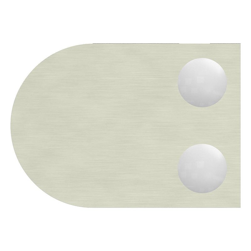 Pince à verre modèle 12, jonction: droite, aspect inox brossé