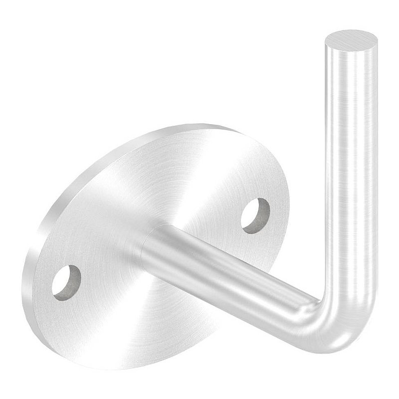 Handrail bracket for welding (round plate and bracket welded), AISI304