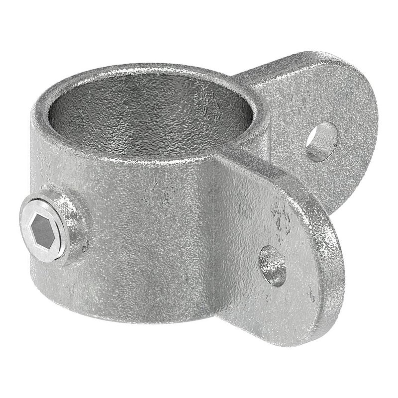 Halter mit 2 Laschen, 90°, für Rohr Ø 48,3mm