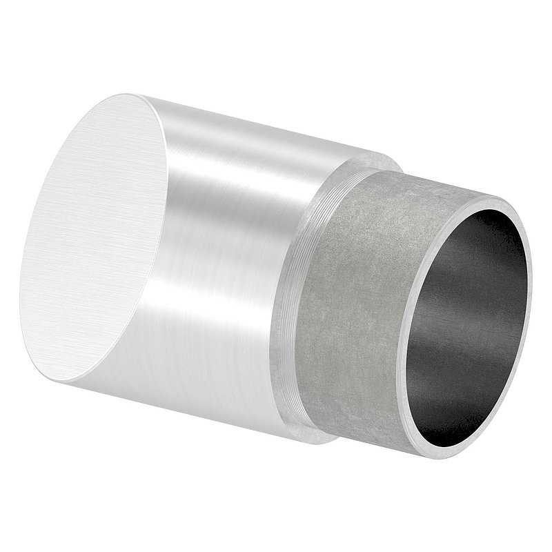 Endbogen 45°, für Rohr 42,4x2,0mm, V2A