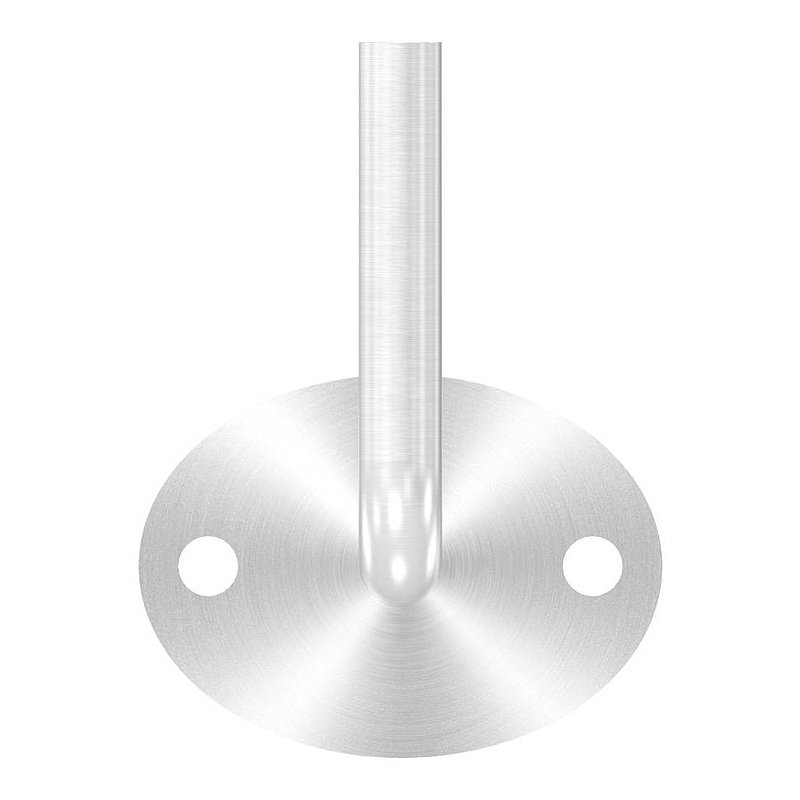 Handrail bracket for welding (round plate and bracket welded), AISI304