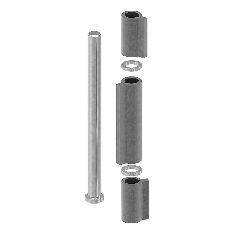 Weld-on hinge 3-piece