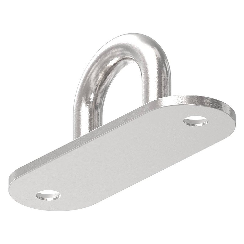 Befestigungsöse mit ovaler Platte V4A