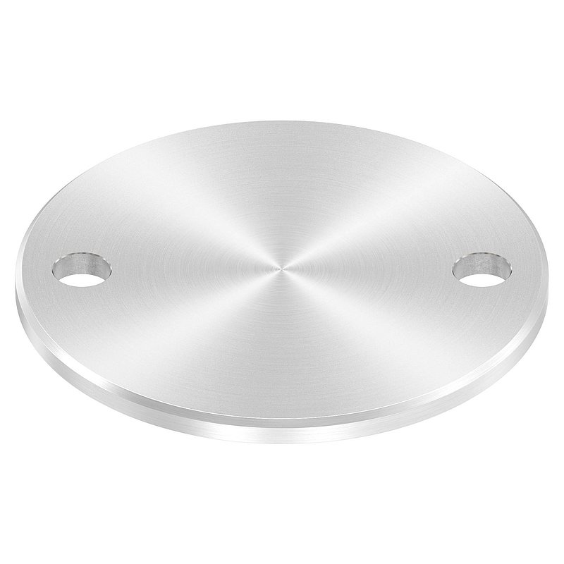 Ankerplatte Ø 120x6mm, mit Rundschliff und Fase, V2A