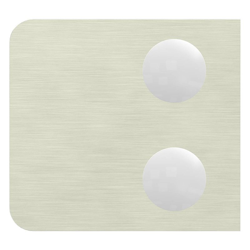 Glasklemme Mod. 11, Anschluss: 42,4mm, VA-Effekt
