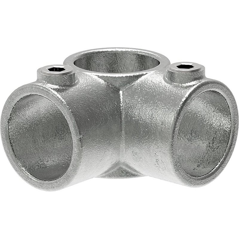 Raccord d'angle 4 sorties, pour tube Ø 60,3mm
