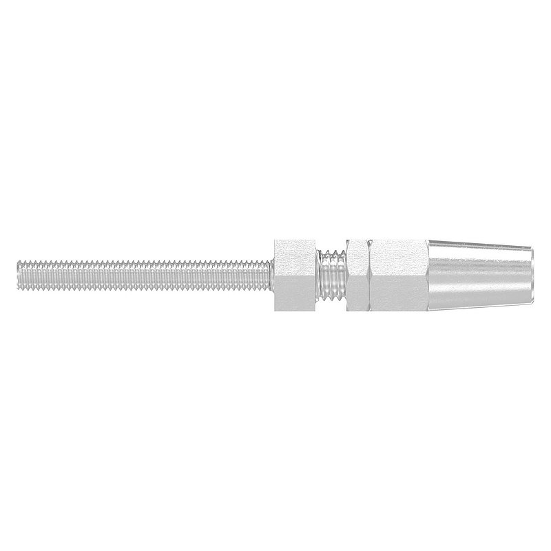 Gewindeterminal zur Selbstmontage für Seil Ø 4mm und Gewinde M6, V4A