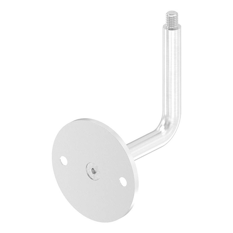 Handrail bracket with M8 external thread at the top (disc and bracket screwed together), AISI304