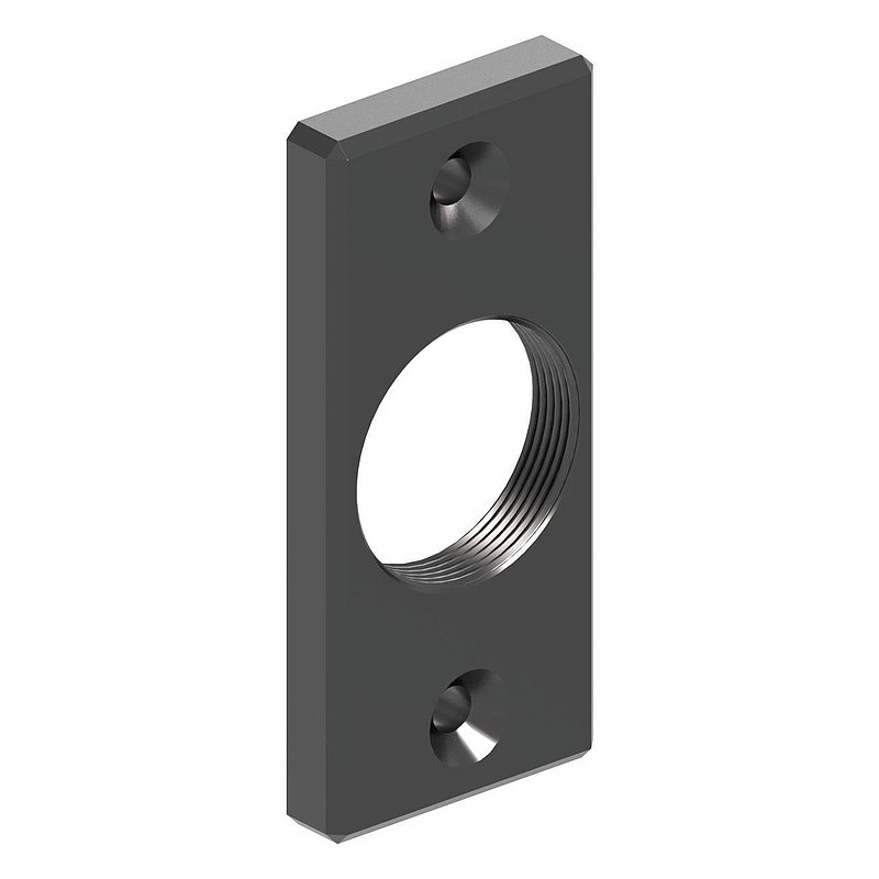 Montageplatte eckig 45x100mm
