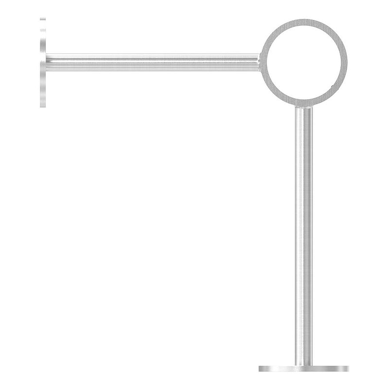 Fußlaufstütze, für Rohr 48,3mm, V2A