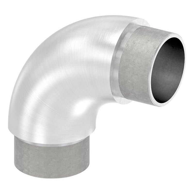 Tube coudé à 90°, pour tube Ø 42,4x3mm, V2A