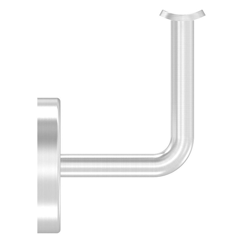 Handrail bracket with handrail connection plate and cover rosette (round plate and bracket welded),