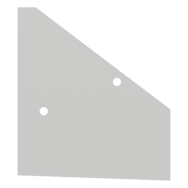 Endkappe rechts für eleganza canopy, RAL 7016
