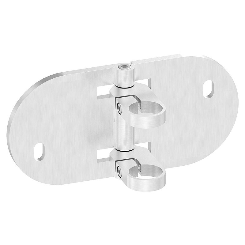 Fixation murale réglable pour poteau de garde corps 42,4mm, V2A