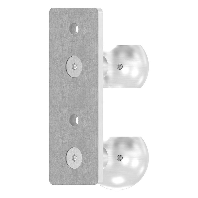 Wall mounting for railing posts 42.4 mm, AISI304
