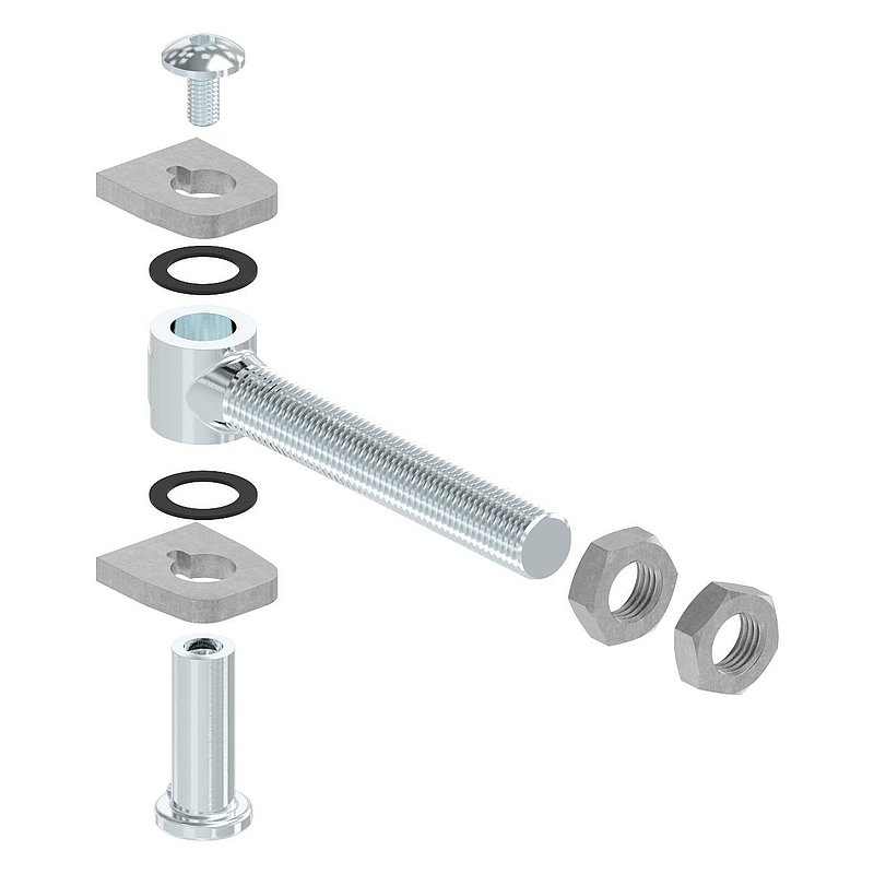 Door hinge M22, galvanised