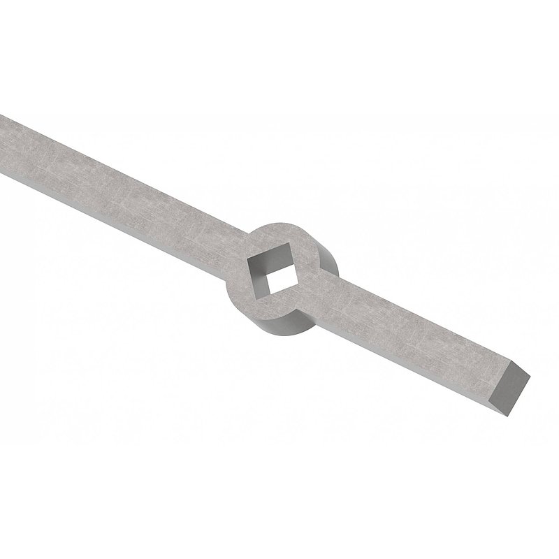 Lochleiste S235JR, 16x16mm, Lochabstand 150mm, 2000mm