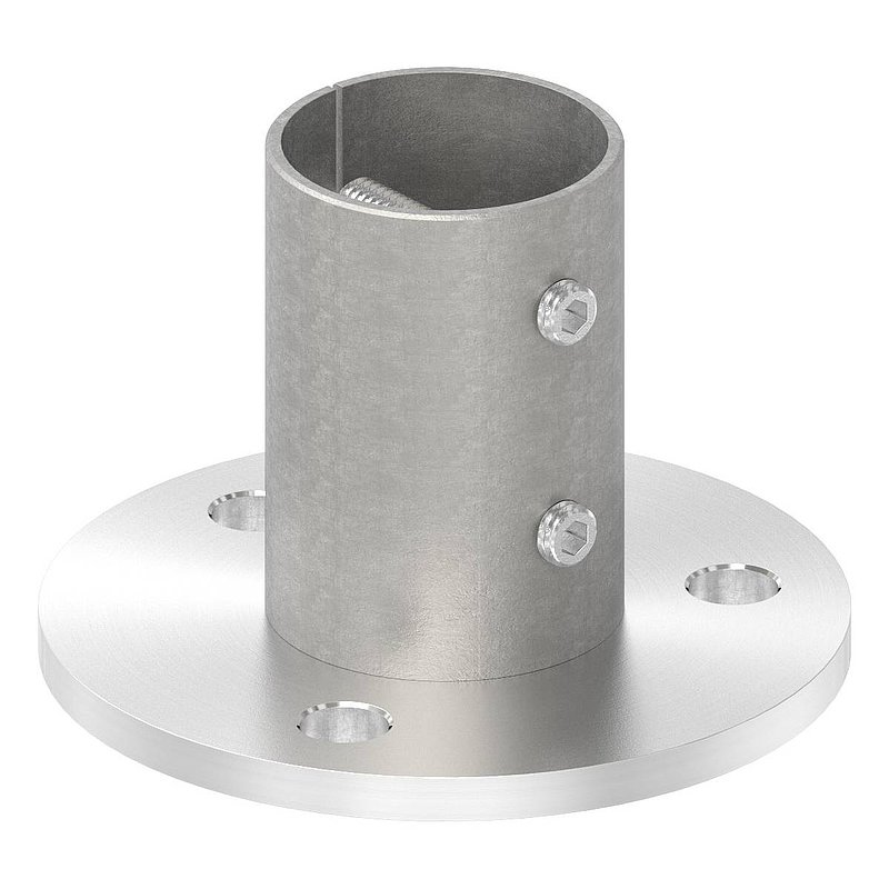 Wall and floor anchor, for tube 48.4x2.0mm, AISI304
