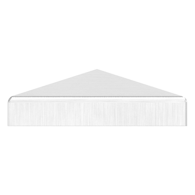Chapeau pyramidal, pour tube carré 60x60mm, V2A