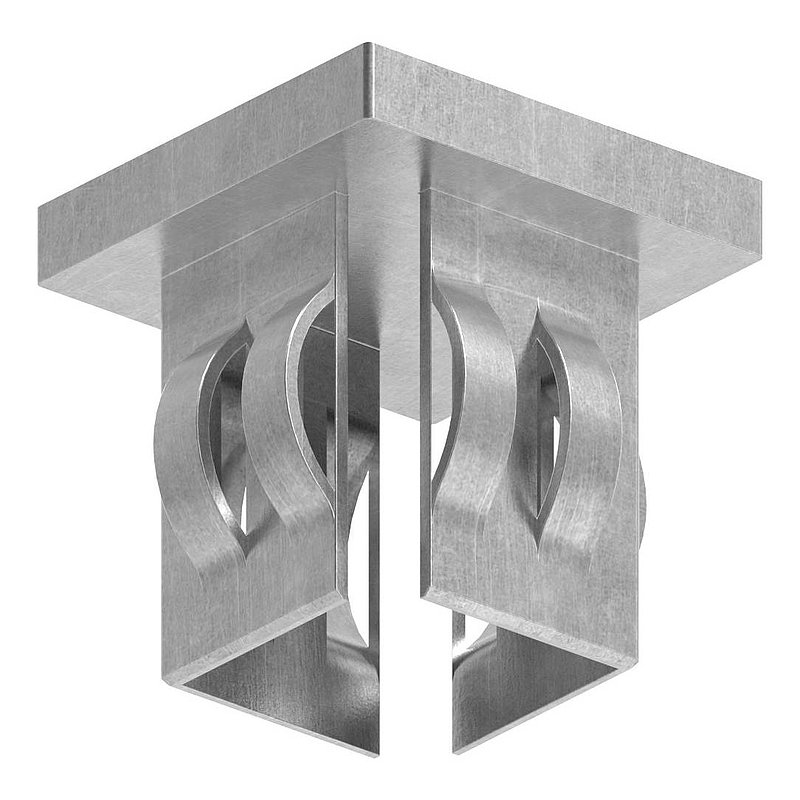 Bouchon en acier, pour tube carré 30x30mm