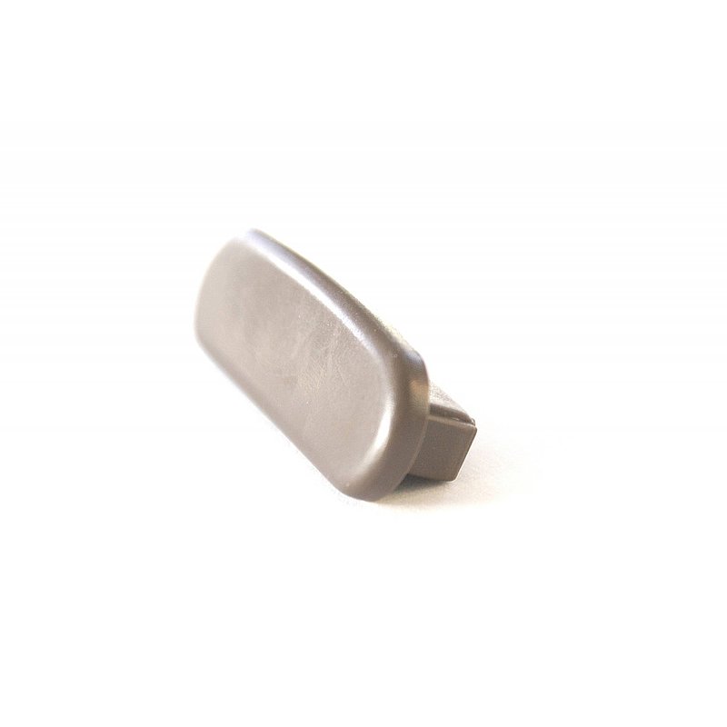 Endkappe für Kunststoffhandlauf für 40x8mm, graubraun