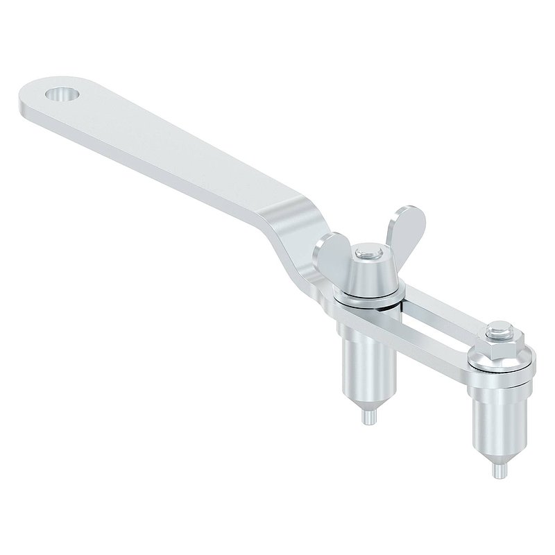 Gabelschlüssel für Glasschiebetür, V2A