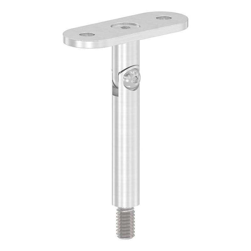 Gelenkstift Ø 12mm mit gerader Handlaufanschlussplatte, V2A