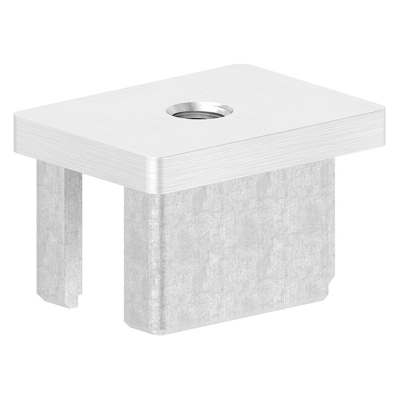 Push-in cap, for tube 40x30x2.0mm, AISI316