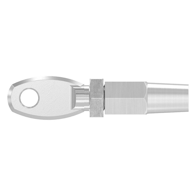 Augenterminal zur Selbstmontage für Seil Ø 3mm, V4A