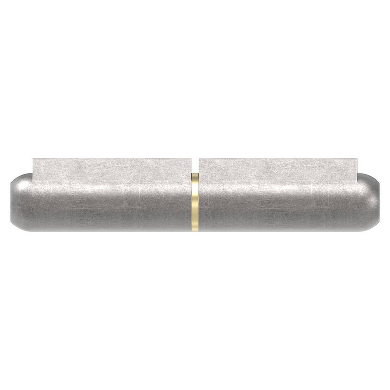 Anschweißband mit Messingring und -stift, Länge: 100mm