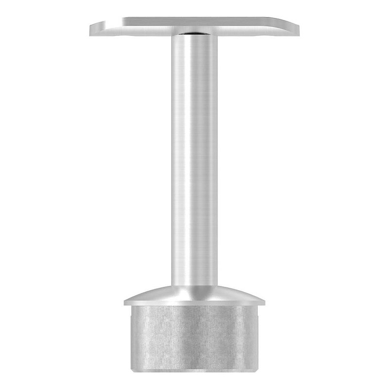 Tube end plug for tube 42.4x2.0mm, handrail connection plate: 42.4mm, AISI304