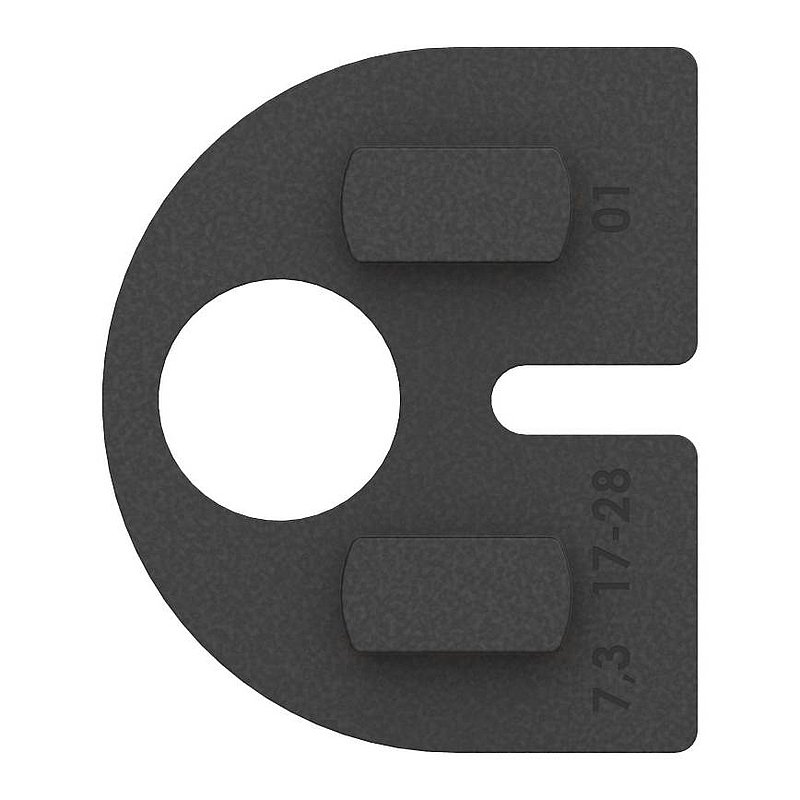 Rubber 1 pair for Mod. 28, for sheet 1,5mm