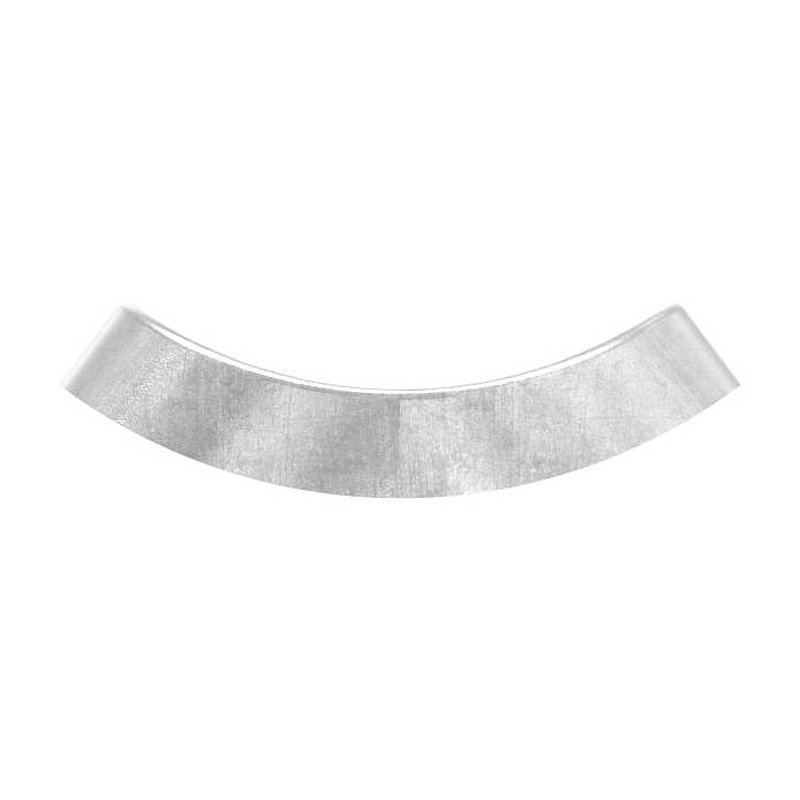 Handrail connection plate S235JR, pipe connection 33,7mm, offset holes