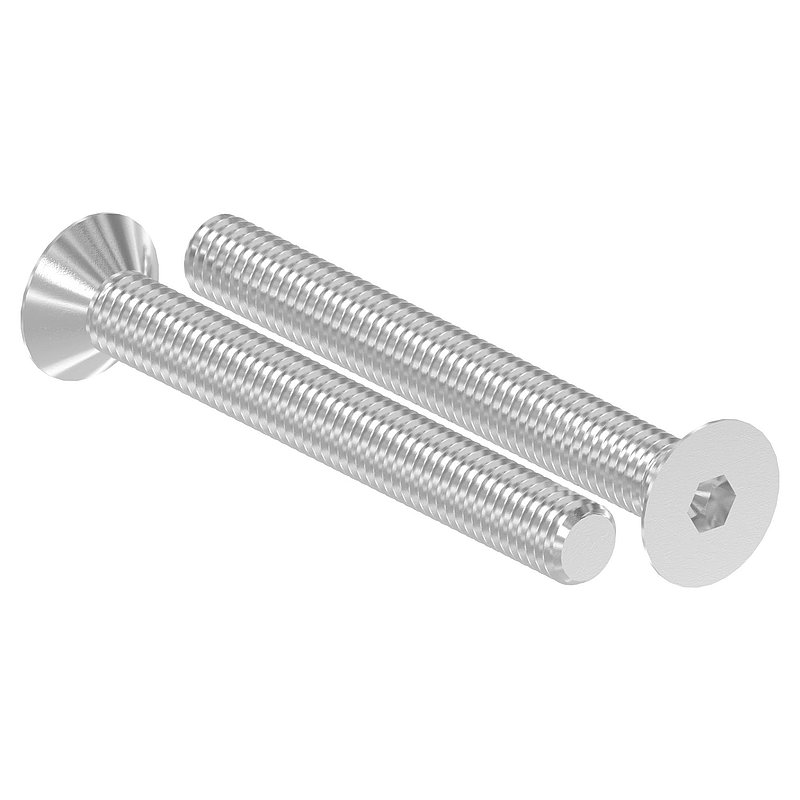 Countersunk head screw M8x70, AISI304, ISO 10642