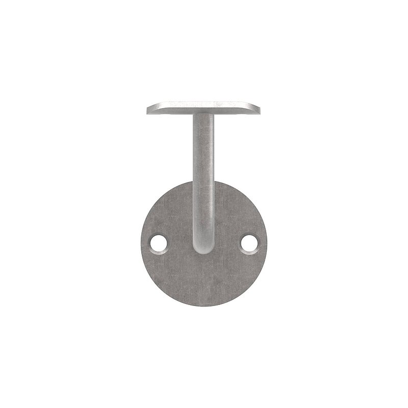 Handlaufträger mit Halteplatte für Rohr 42,4mm, Bohrungen gesenkt