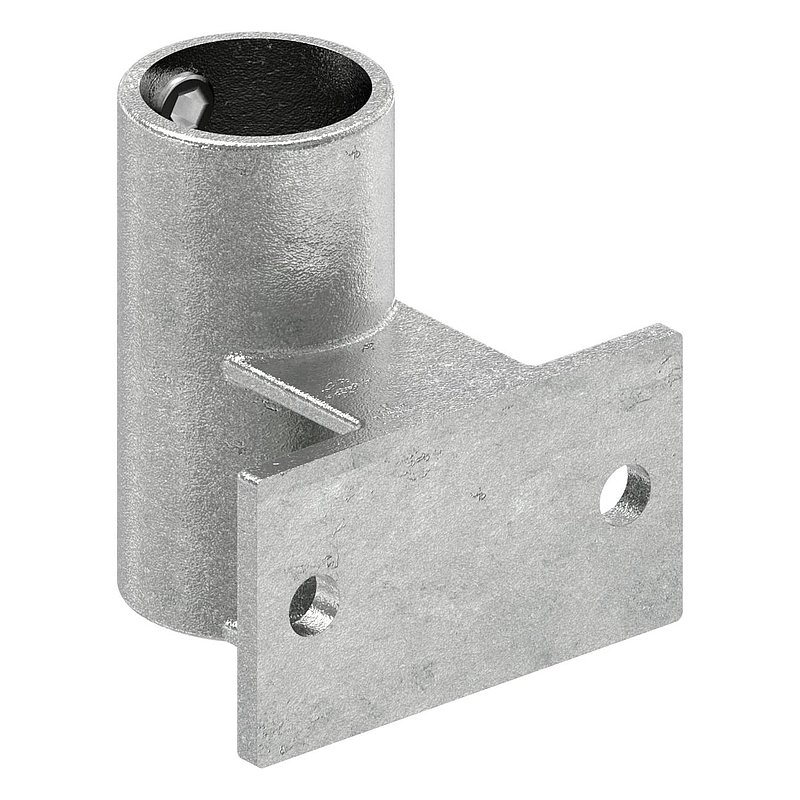 Wandhalter mit 2 Bohrungen, für Rohr Ø 48,3mm