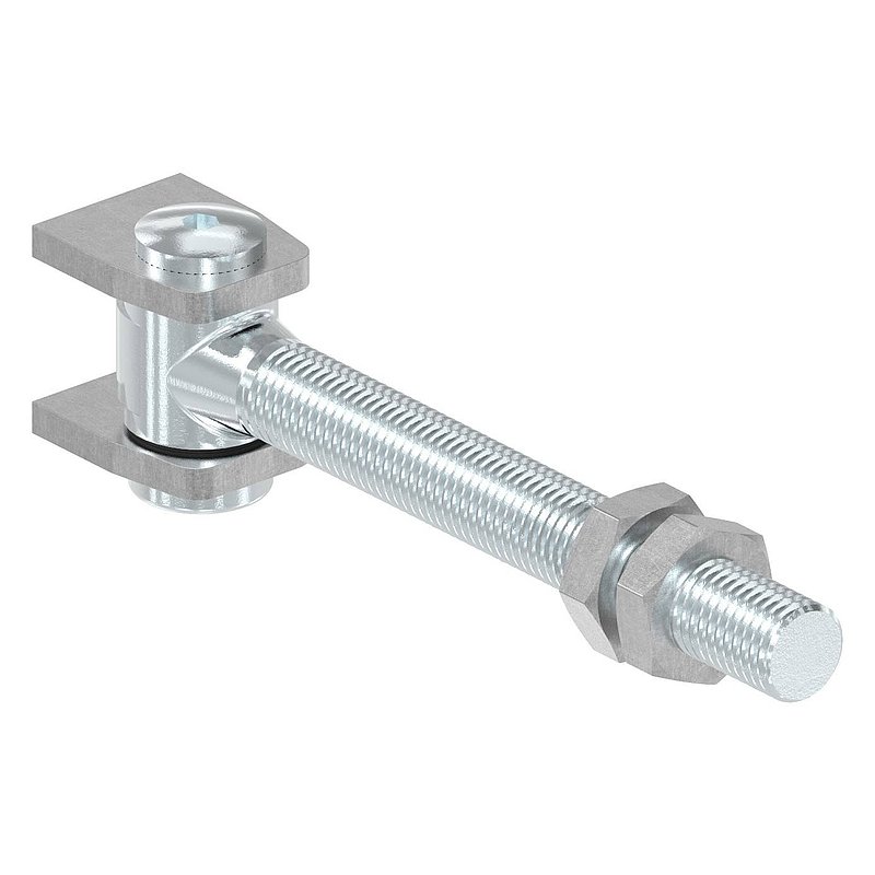 Gate hinge M18, galvanised
