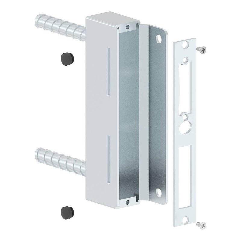 Gâche de serrure rectangulaire