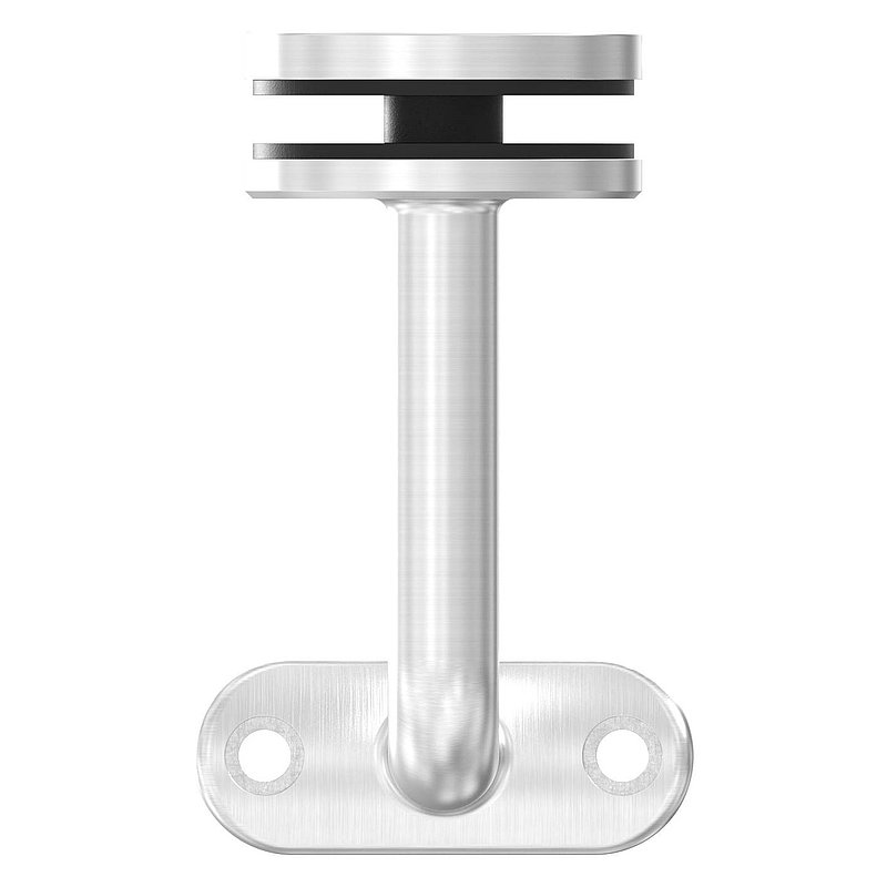Handrail holder for glass, handrail connection plate 42.4 mm, AISI316