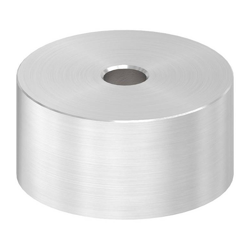 Unterteil Ø 40mm, mit Durchgangsbohrung , t: 20mm, V2A