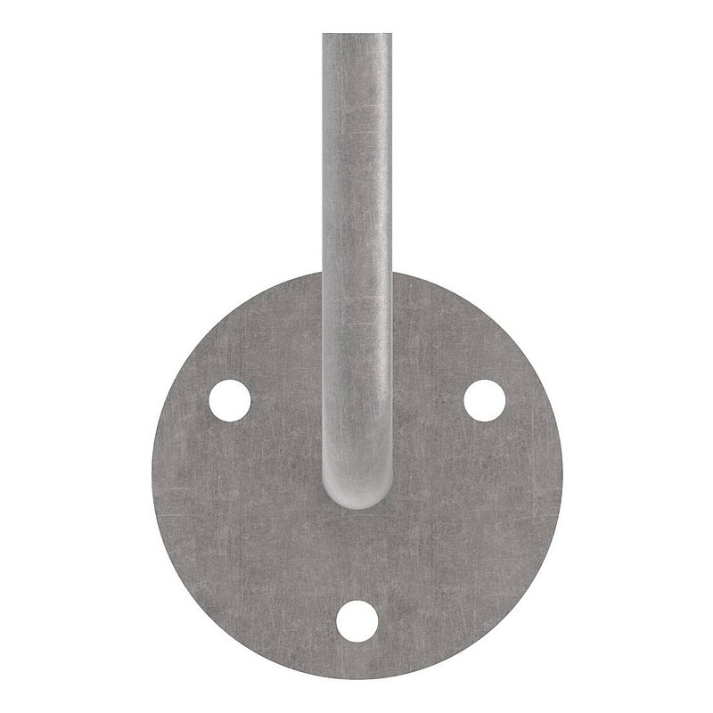 Handlaufträger mit Ronde flach, 70x4mm