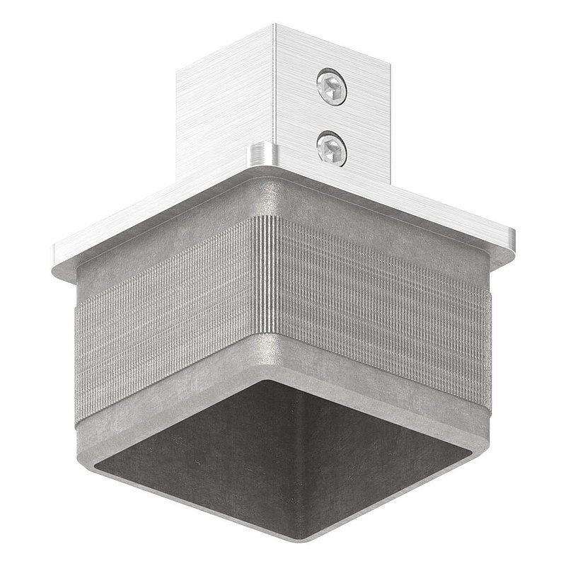 Bouchon pour 40 x 40 x 2,0mm avec perçage 12,2mm, V2A