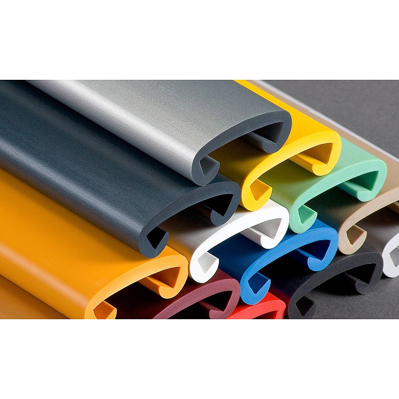 Kunststoffhandlauf für 40x8mm, kupfer