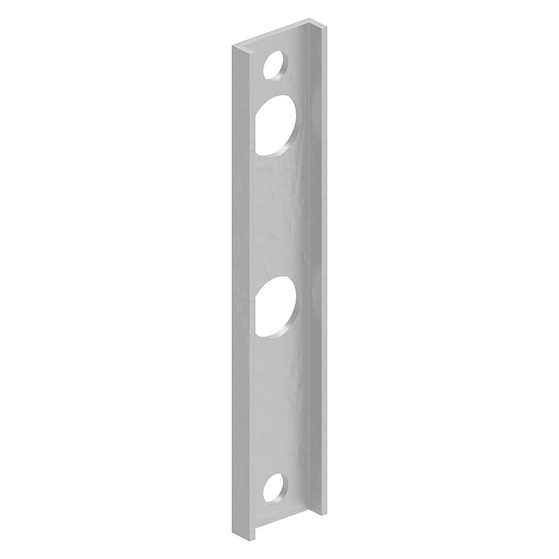 Adapter für Gittertorschlösser GTS2, für Rundrohre Ø 33 - 60mm, blank