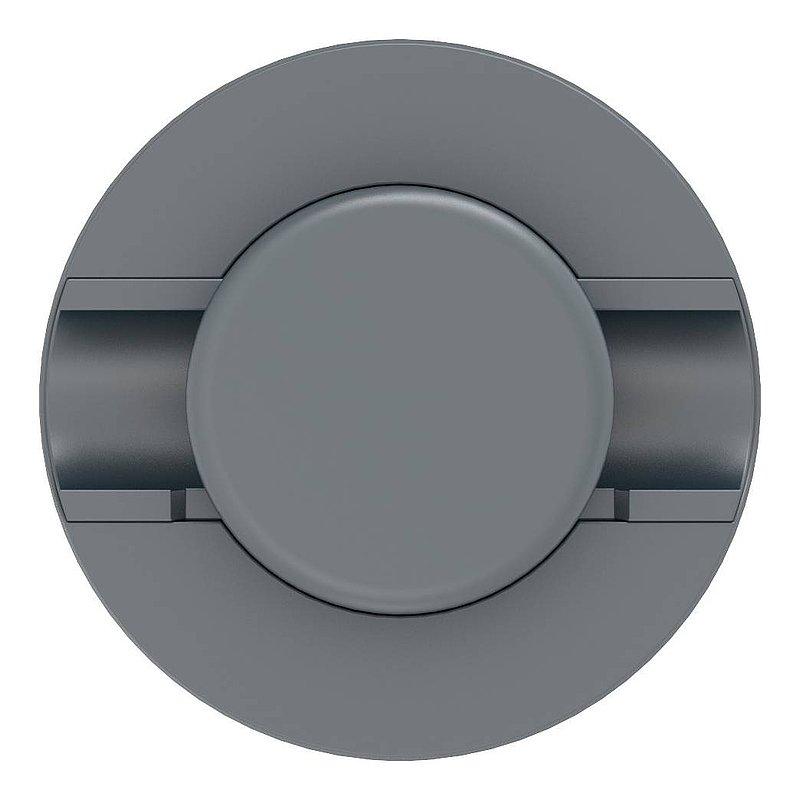 Brenk, Point de fixation pour verre Ø 50mm, plastique, gris anthracite