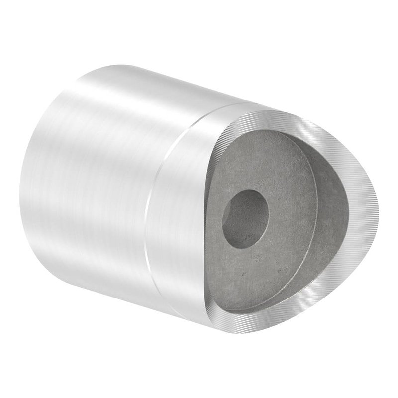Befestigung für Rohr 26,9mm an 42,4mm, V2A