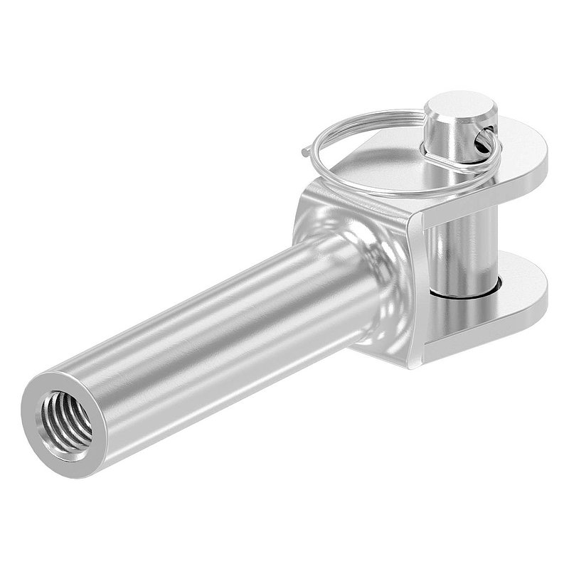 Gabelterminal mit Innengew. M8 links, V4A