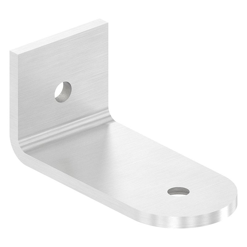 Angled actuators for pull handles for tube 42.4 mm, AISI304