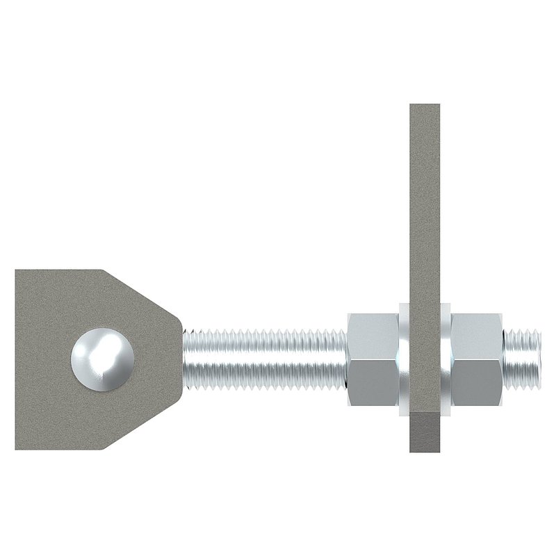 Door hinge M24, galvanised