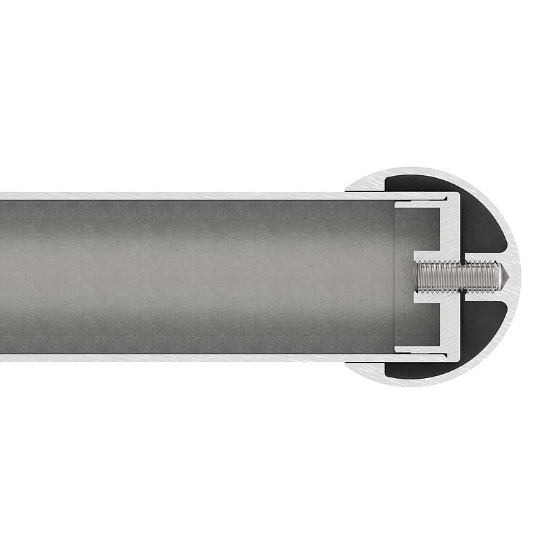 Rohrabschlusskugel hohl für 60,3mm Rohr, mit M8